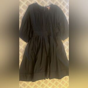 H&M Black Scalloped Edge Dress size 4
